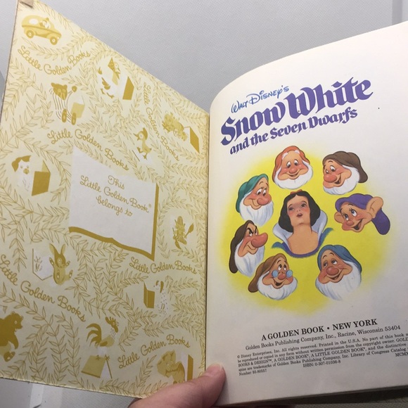 Walt Disney’s Snow White and the Seven Dwarfs Little Golden Book 1993 Hardcover - Picture 12 of 12